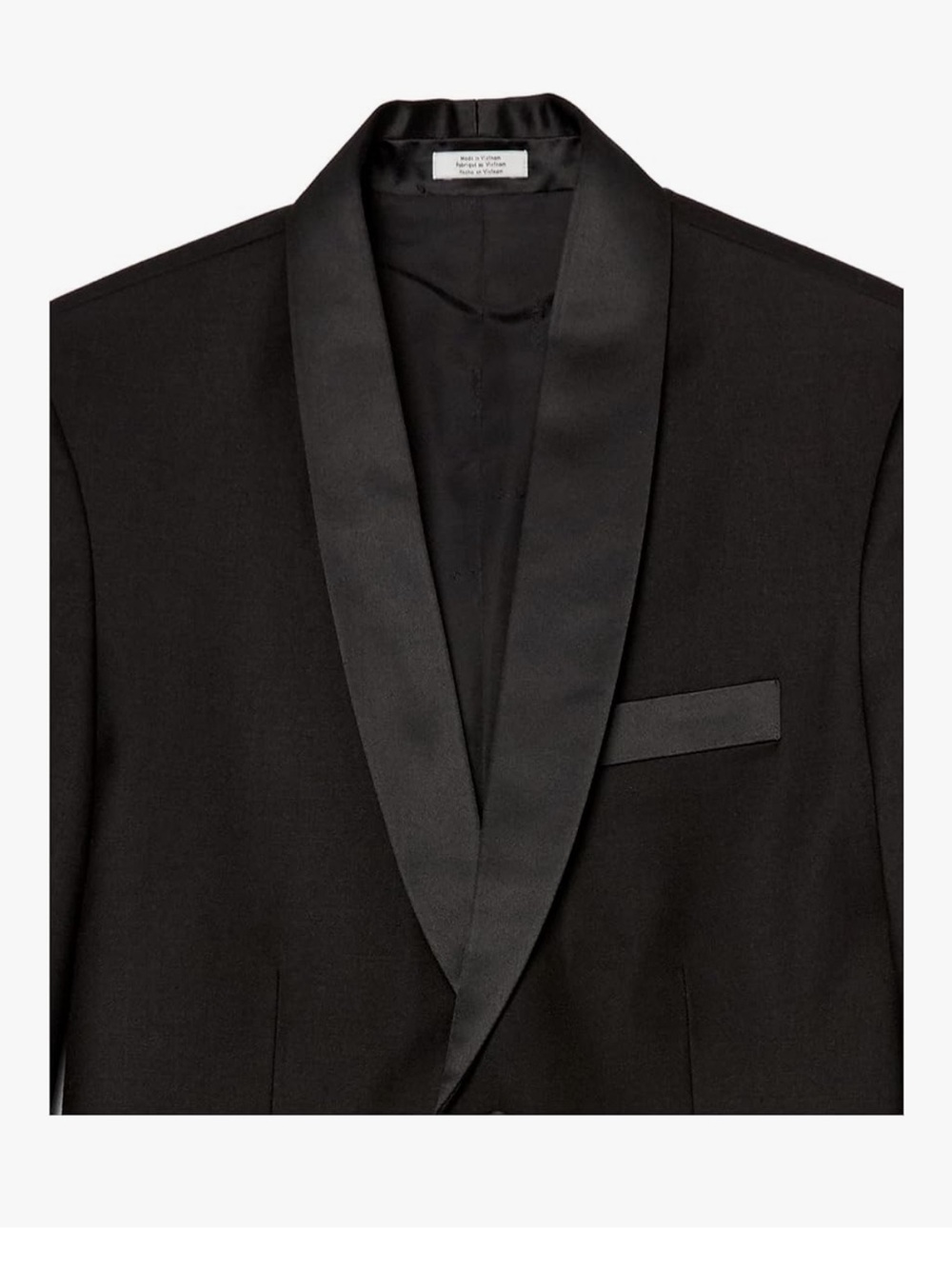 Calvin Klein Boys Black Tuxedo Size 18 Satin Lapel Formal Suit Set Wedding - Picture 4 of 6